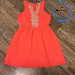 Coral dress